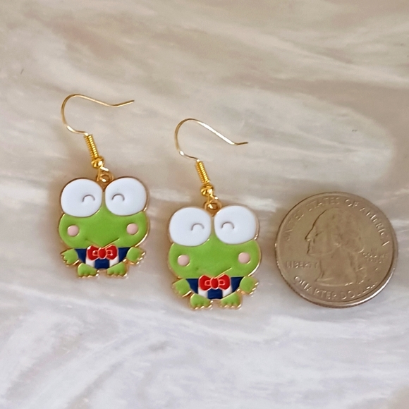 Sanrio Kerropi Oil Painted Handmade Earrings - Picture 3 of 3